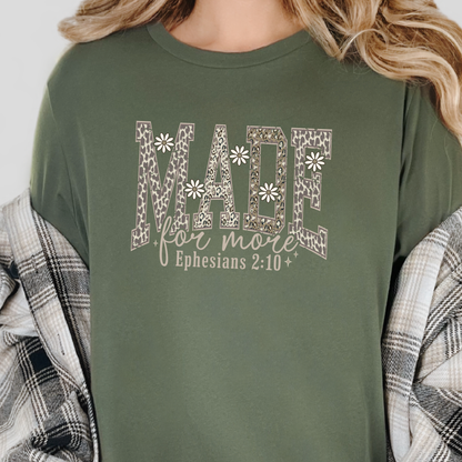 Wholesale Made For More Camo Graphic Tee - Military Green