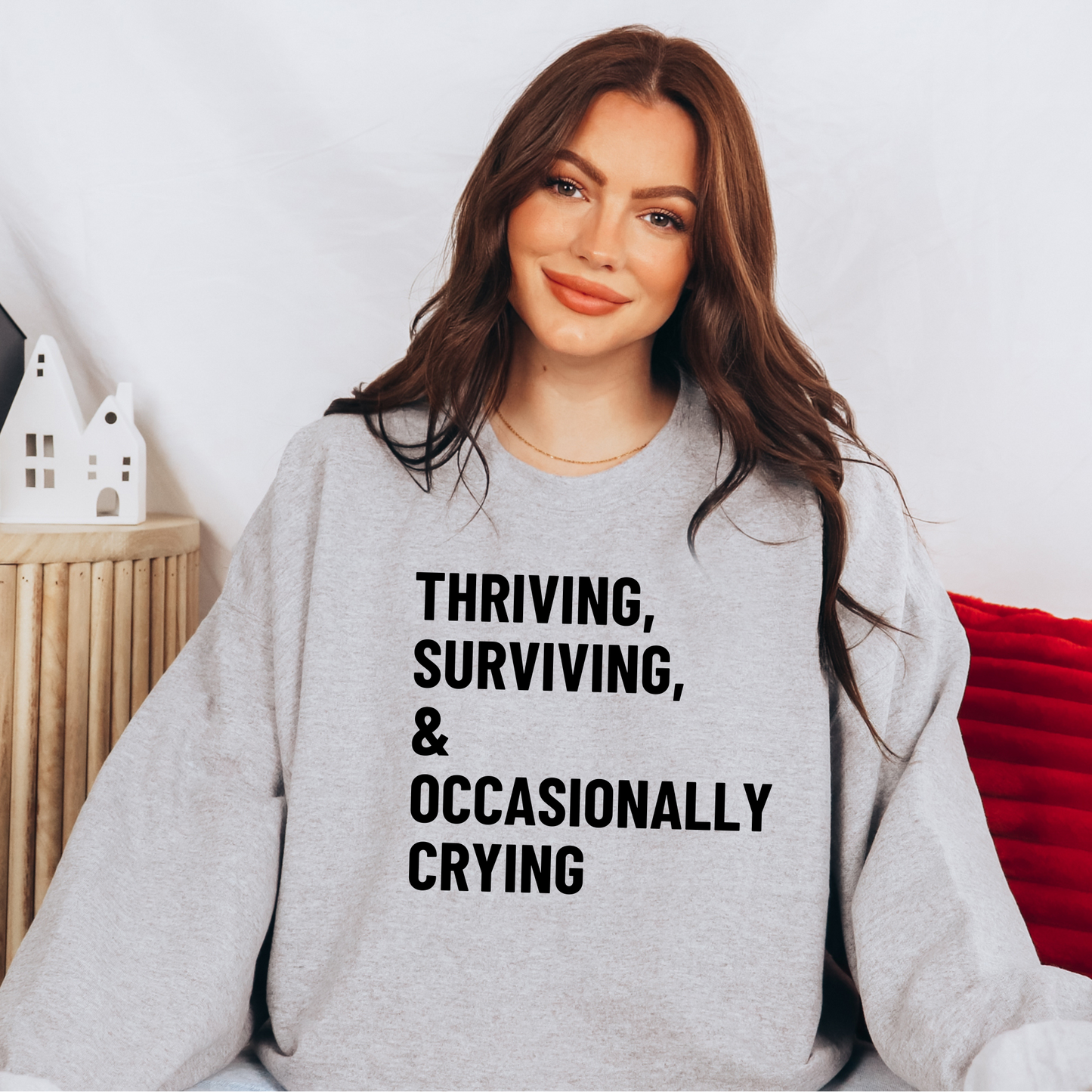 Wholesale Thriving & Surviving - Grey Tee