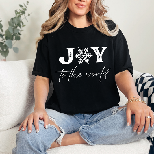 Joy to the World Snowflake Graphic Tee