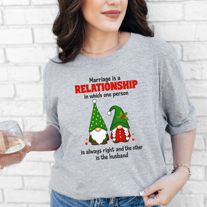 Wholesale Marriage Always Right Graphic Tee - Grey Tee
