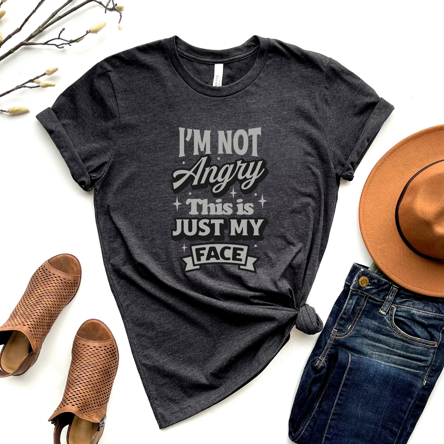 Wholesale This is just my face Graphic Tee - White Sweatshirt