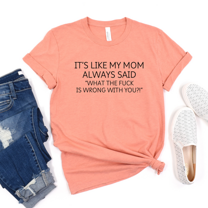 Wholesale My mom always said Graphic Tee - Ice Blue Tee