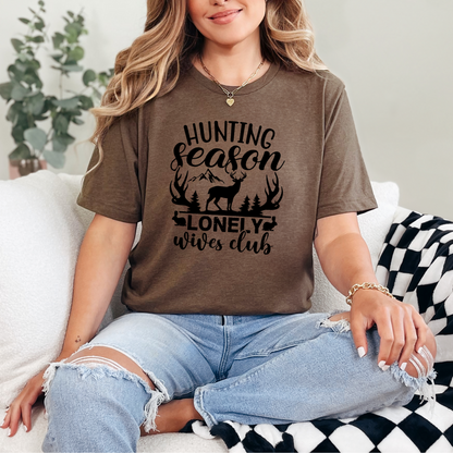 Hunting Season Lonely Wives Club Graphic Tee