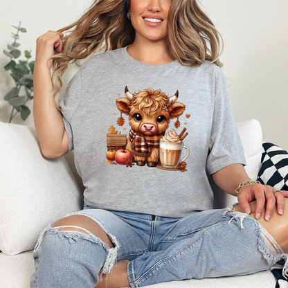 Highland Cow Cocoa Graphic Tee