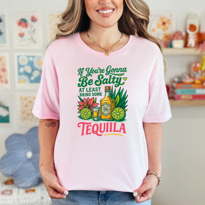 Wholesale Bring Some Tequila Graphic Tee - Pink Tee