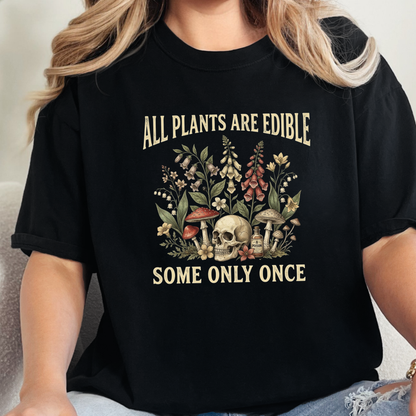 Wholesale Plants are Edible Graphic Tee - Black