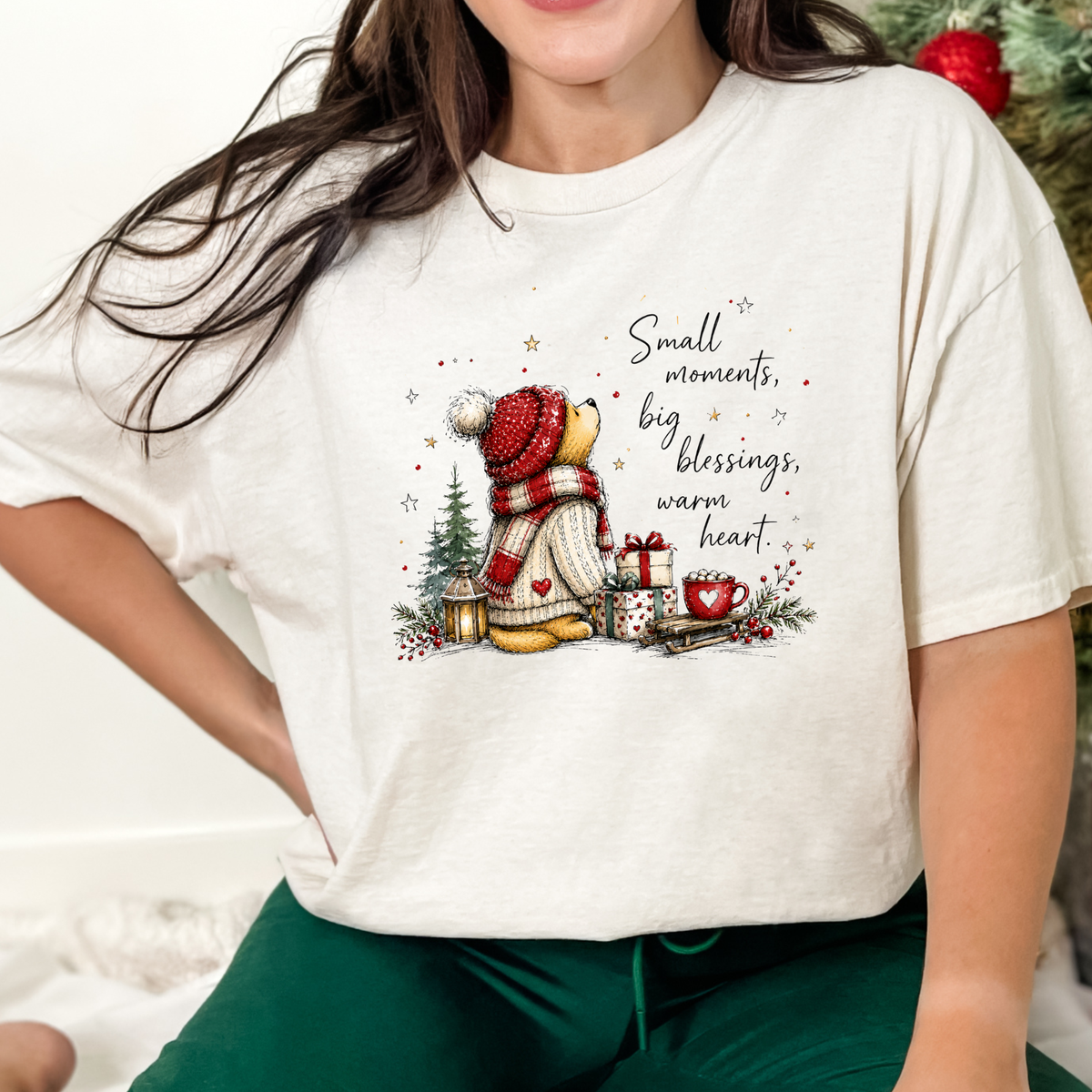 Wholesale Small Moments, Big Blessings Graphic Tee - Natural