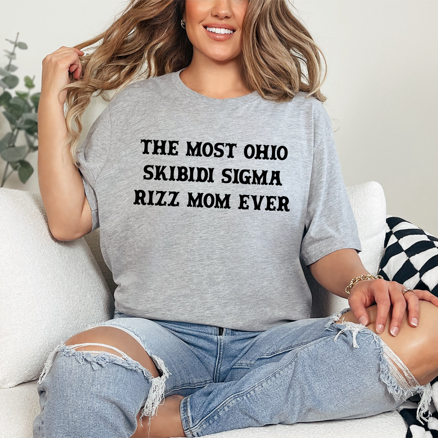 Wholesale The most slang Graphic Tee - Grey Tee