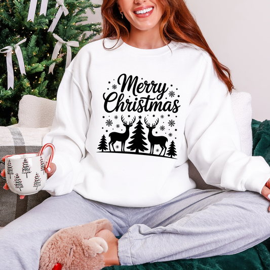 Merry Christmas Deer Sweatshirt