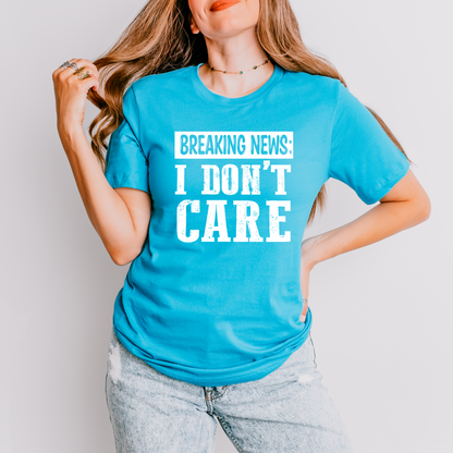 Wholesale Breaking news Graphic Tee - Aqua Tee