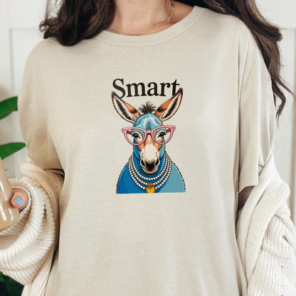 Wholesale Smart Ass Graphic Tee - Natural Tee