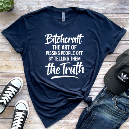 Wholesale Bitchcraft Graphic Tee - Fuchsia Tee