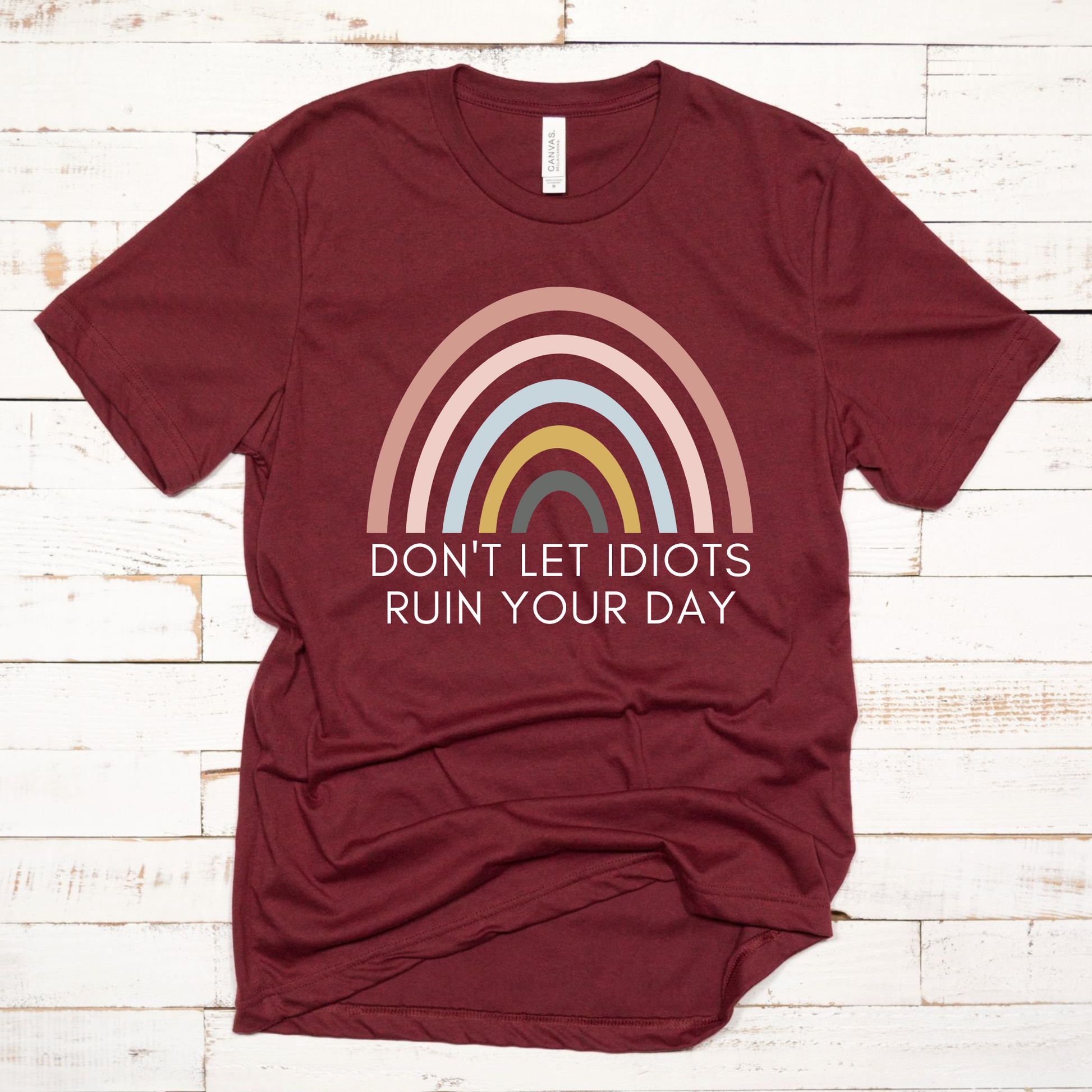 Wholesale Ruin your day Graphic Tee - Heather Charcoal