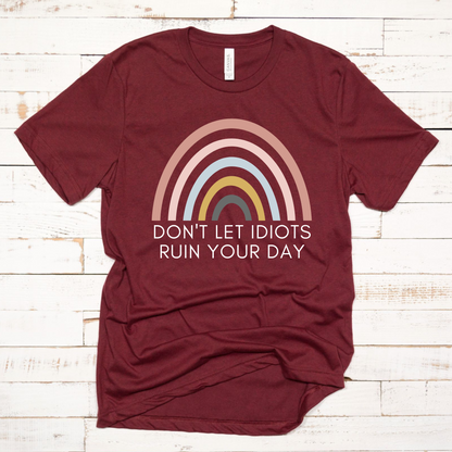 Wholesale Ruin your day Graphic Tee - Heather Charcoal
