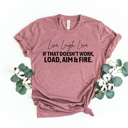 Wholesale Load Aim Fire - Heather Mauve Tee