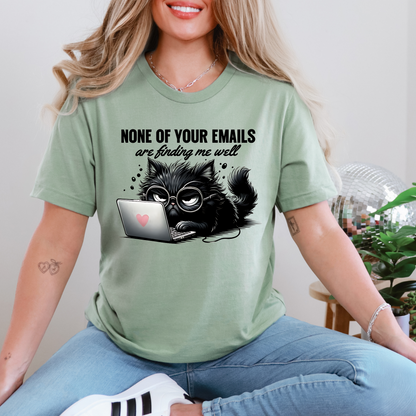 Wholesale Your Emails Graphic Tee - Sage Tee
