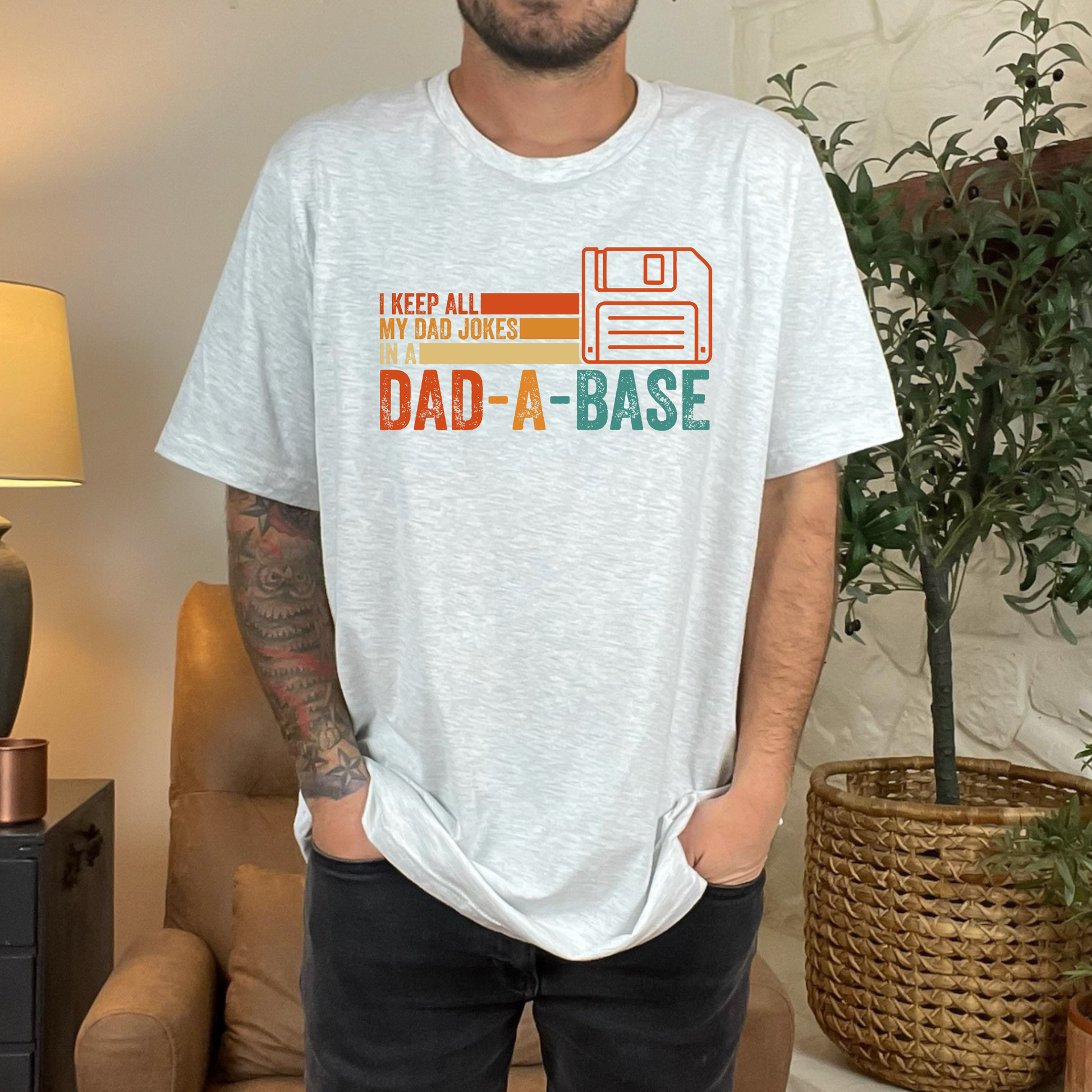 Wholesale Keep All My Dad Jokes Graphic Tee - Ash Tee