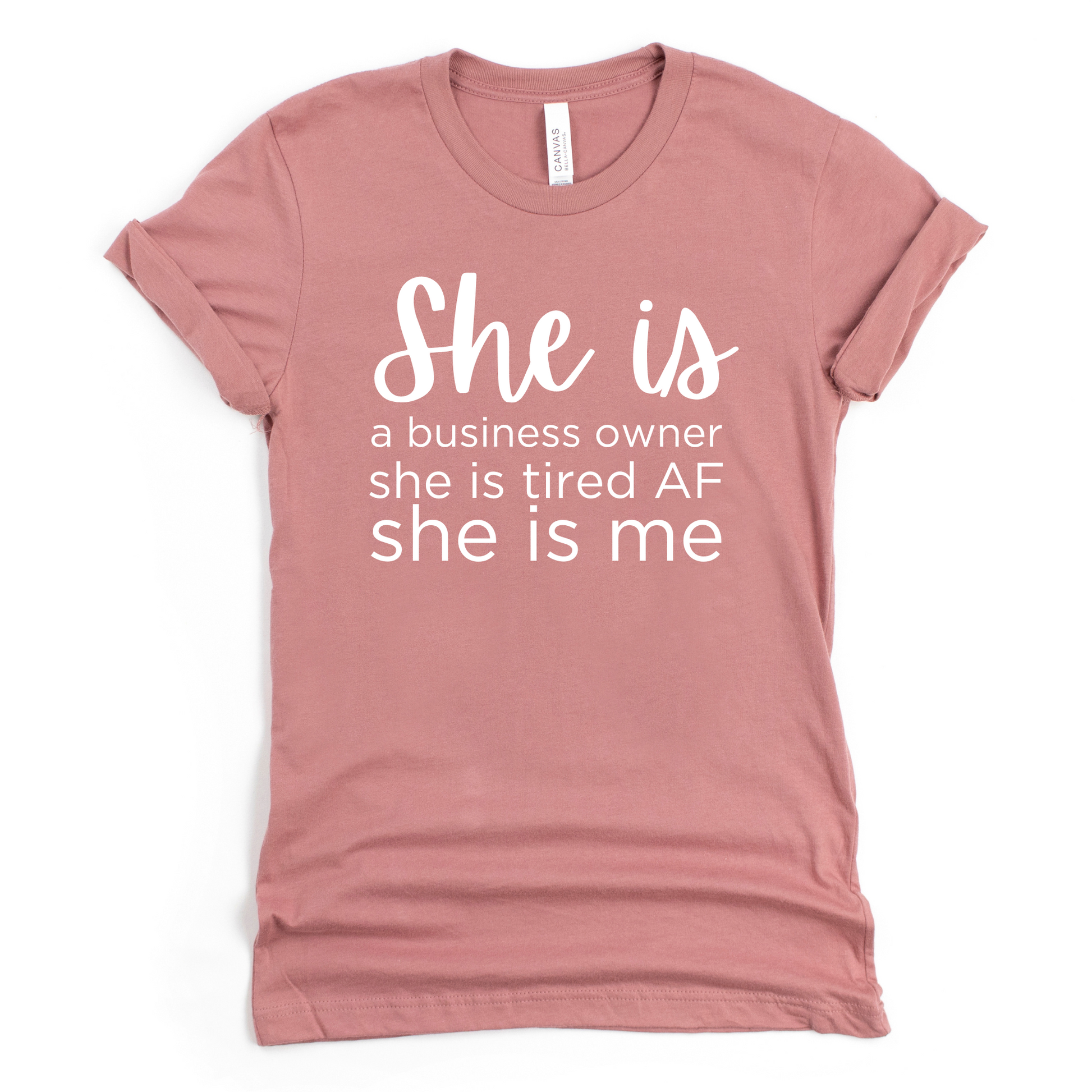 Wholesale Business Owner Graphic Tee - Mauve Tee