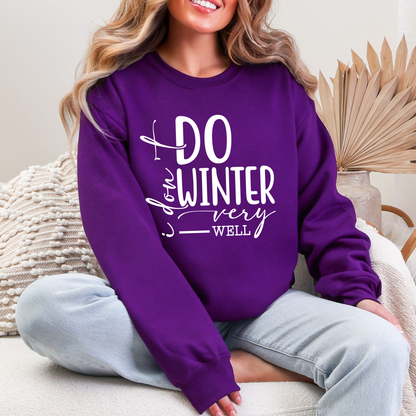 Wholesale Don't Do Winter Sweatshirt - Purple Sweatshirt