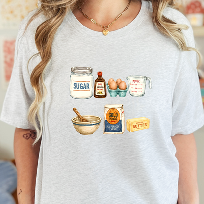 Wholesale Baking Elements Graphic Tee - Ash Tee