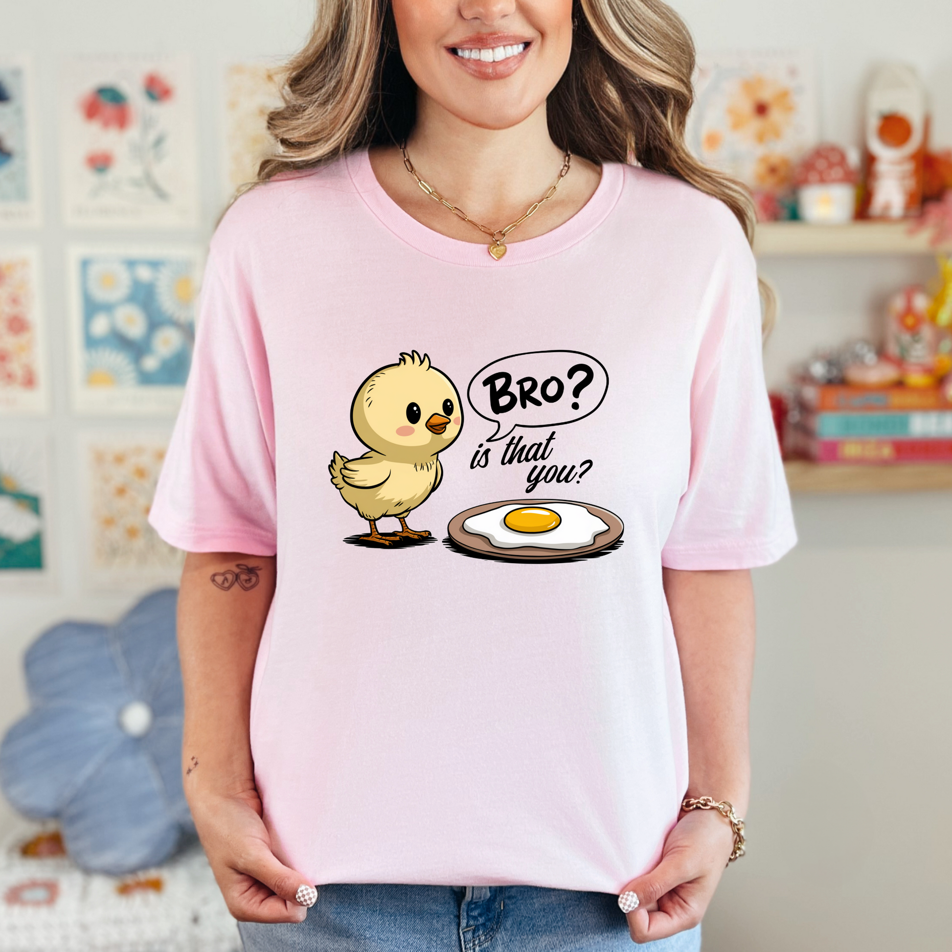 Wholesale Bro is that you Graphic Tee - Pink Tee