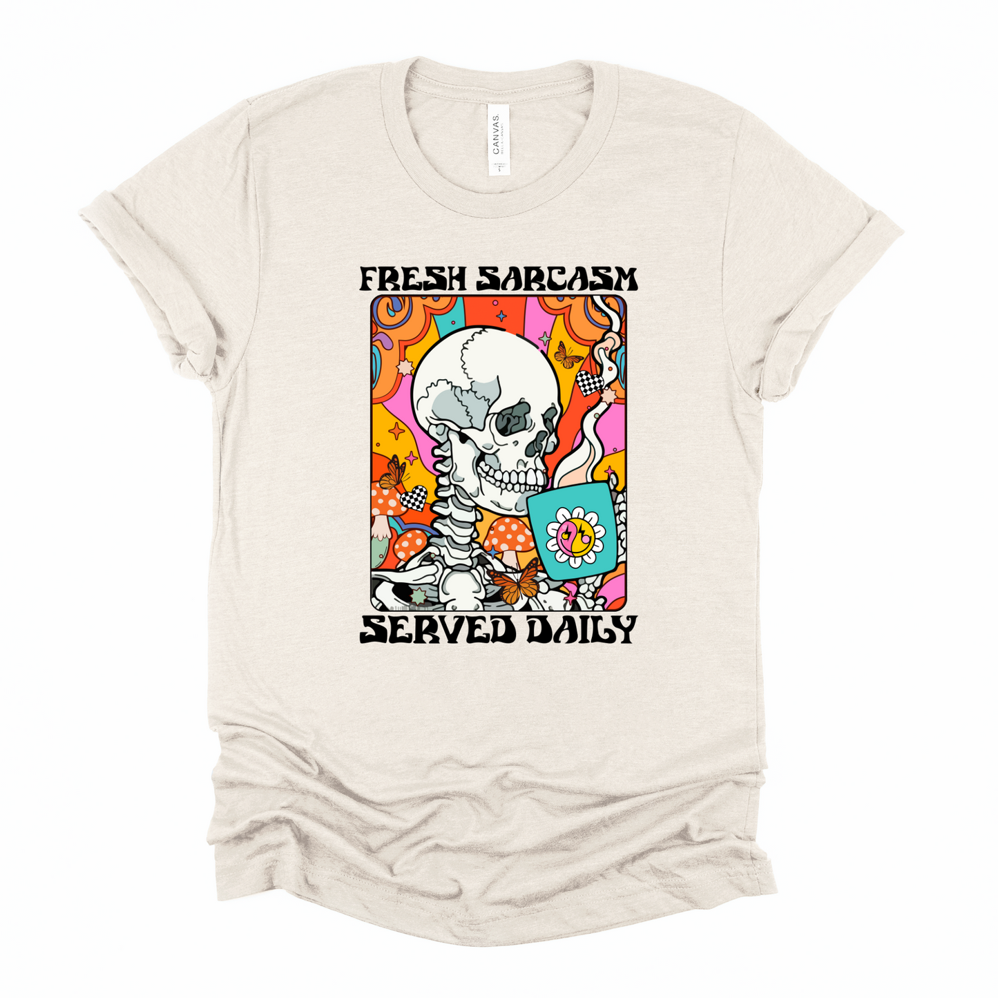Wholesale Fresh Sarcasm Graphic Tee - Sand Sweatshirt