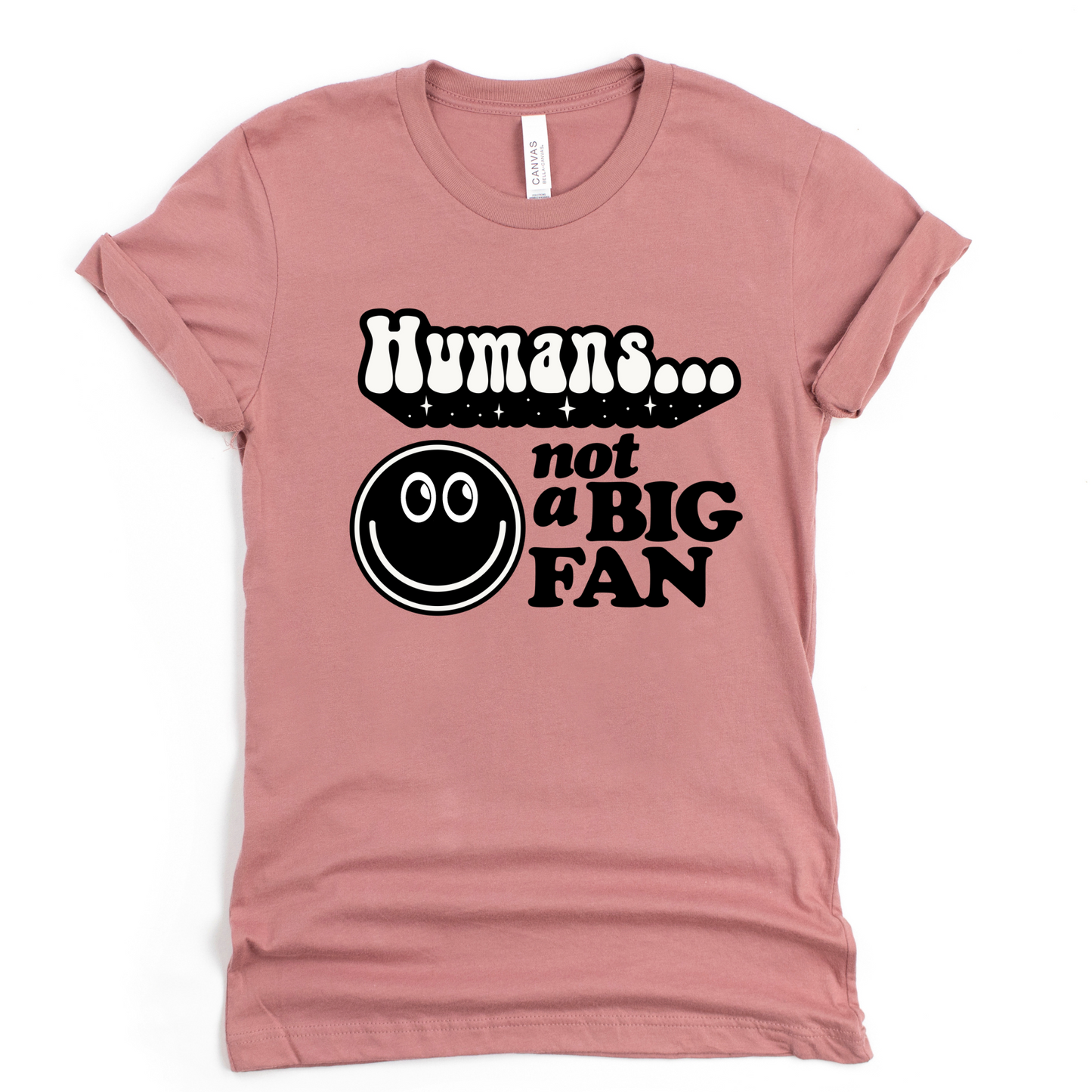 Wholesale Not a big fan Graphic Tee - Mauve Tee