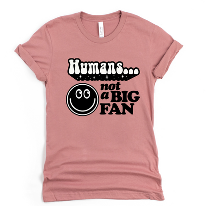 Wholesale Not a big fan Graphic Tee - Mauve Tee
