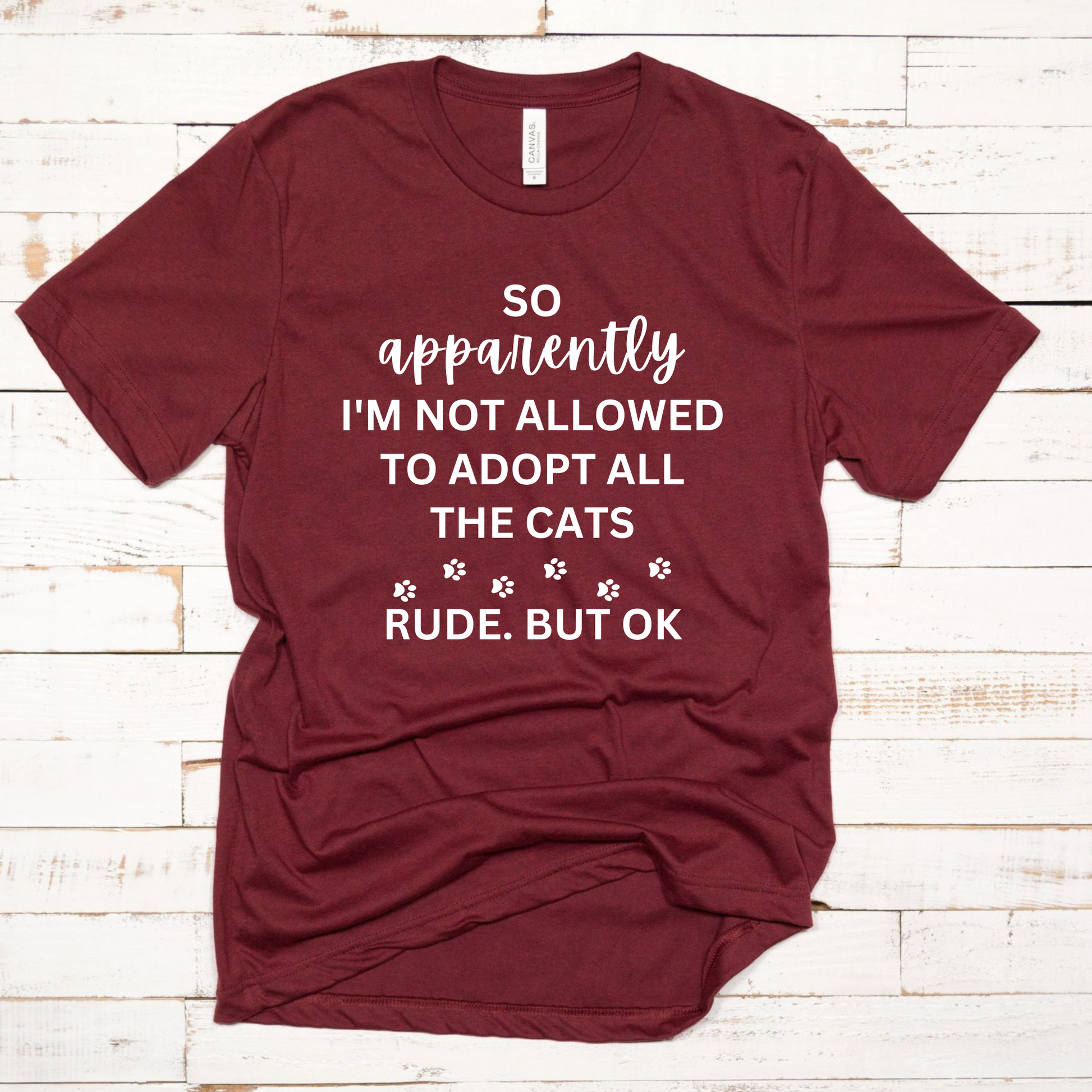 Wholesale All the cats Graphic Tee - Maroon