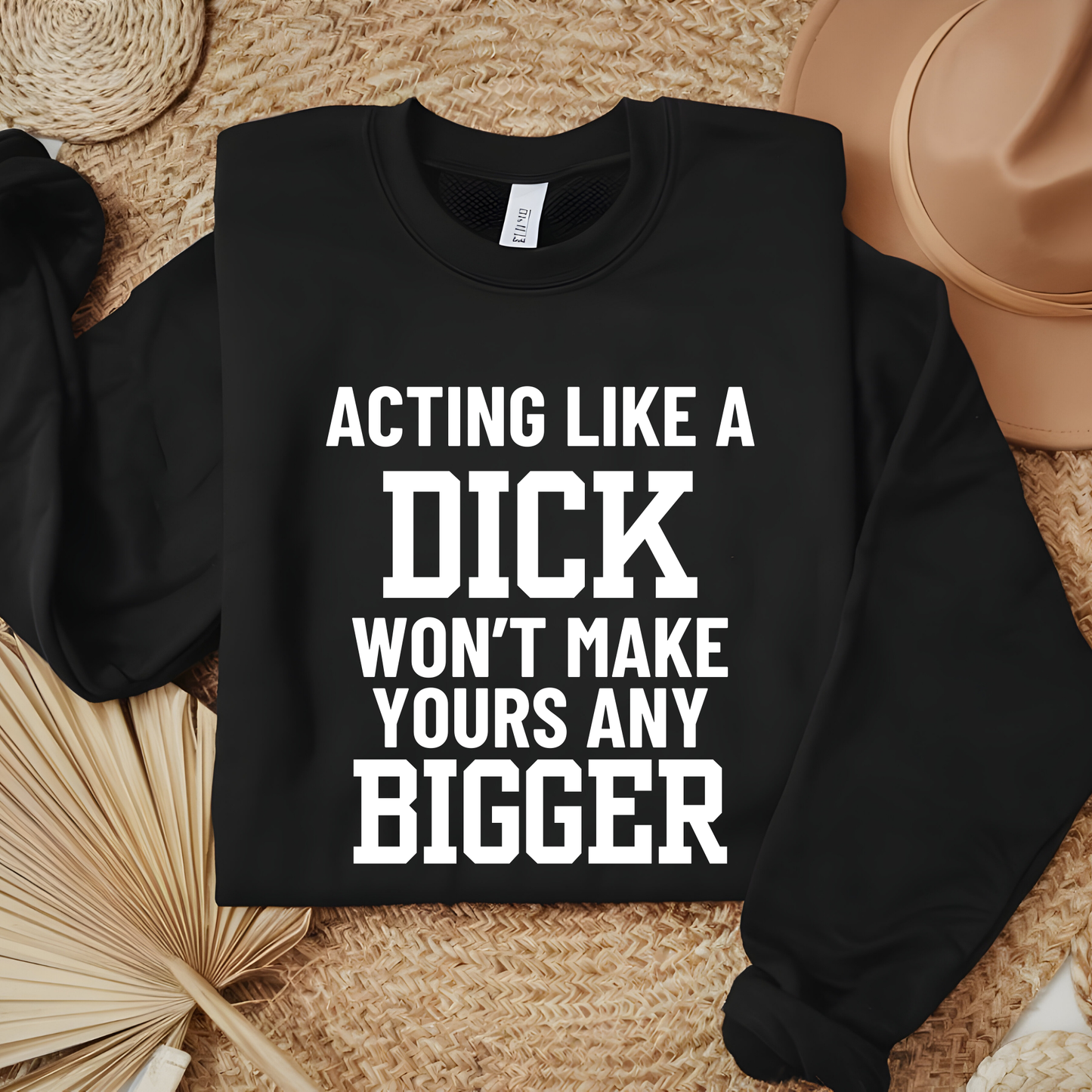 Wholesale Acting like a dick - Black Tee