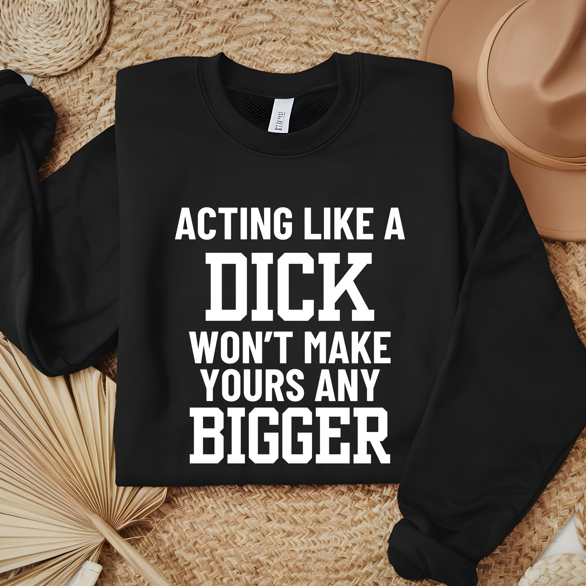 Wholesale Acting like a dick - Black Tee