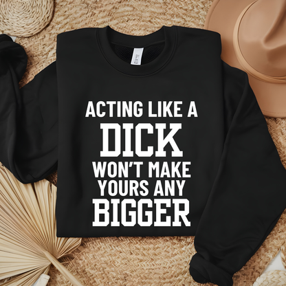 Wholesale Acting like a dick - Black Tee