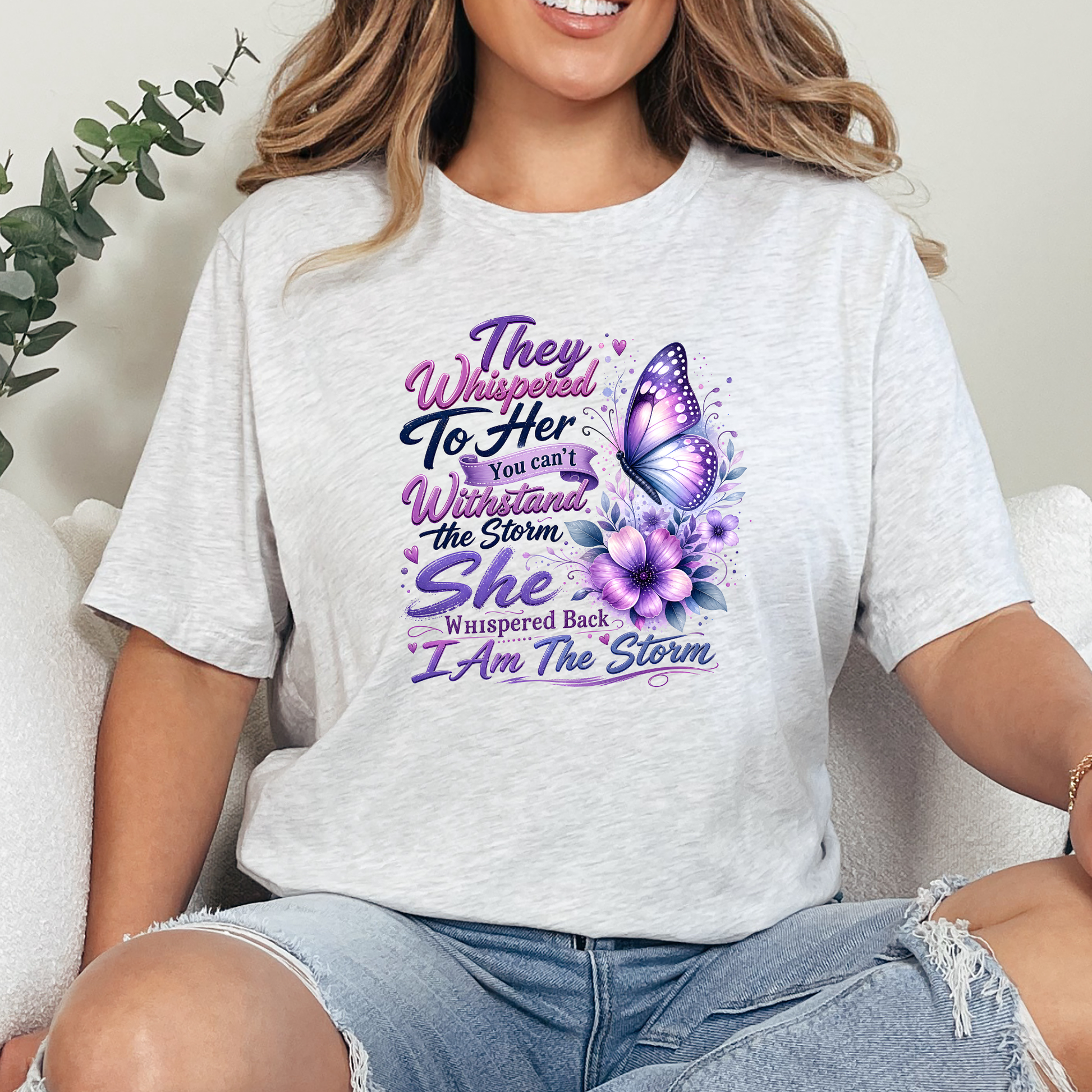 Wholesale I Am The Storm Graphic Tee - Ash
