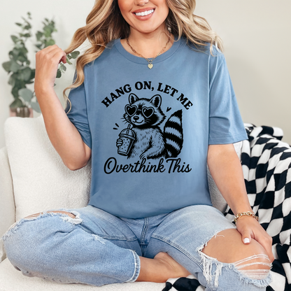 Wholesale Let Me Overthink This Graphic Tee - Steel Blue Tee