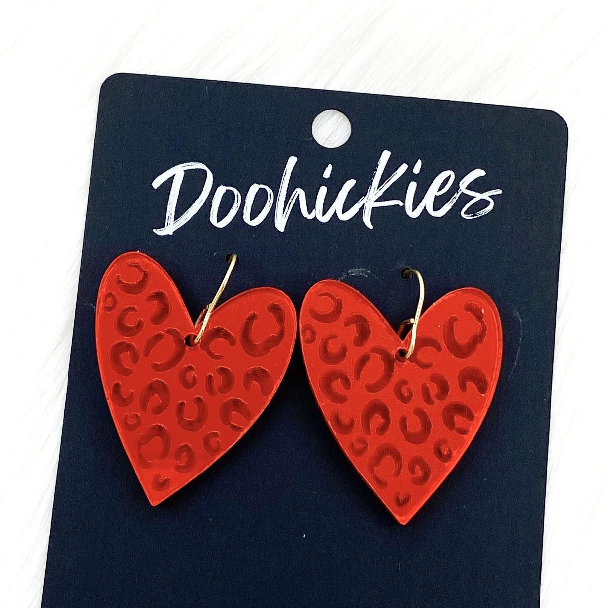 Leopard Mirror Hearts