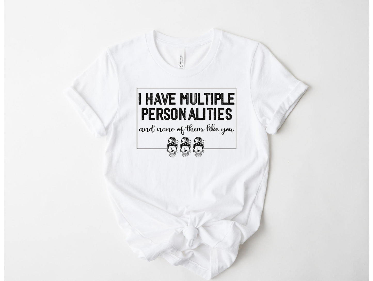 Wholesale Multiple Personalities Graphic Tee - Mauve Tee