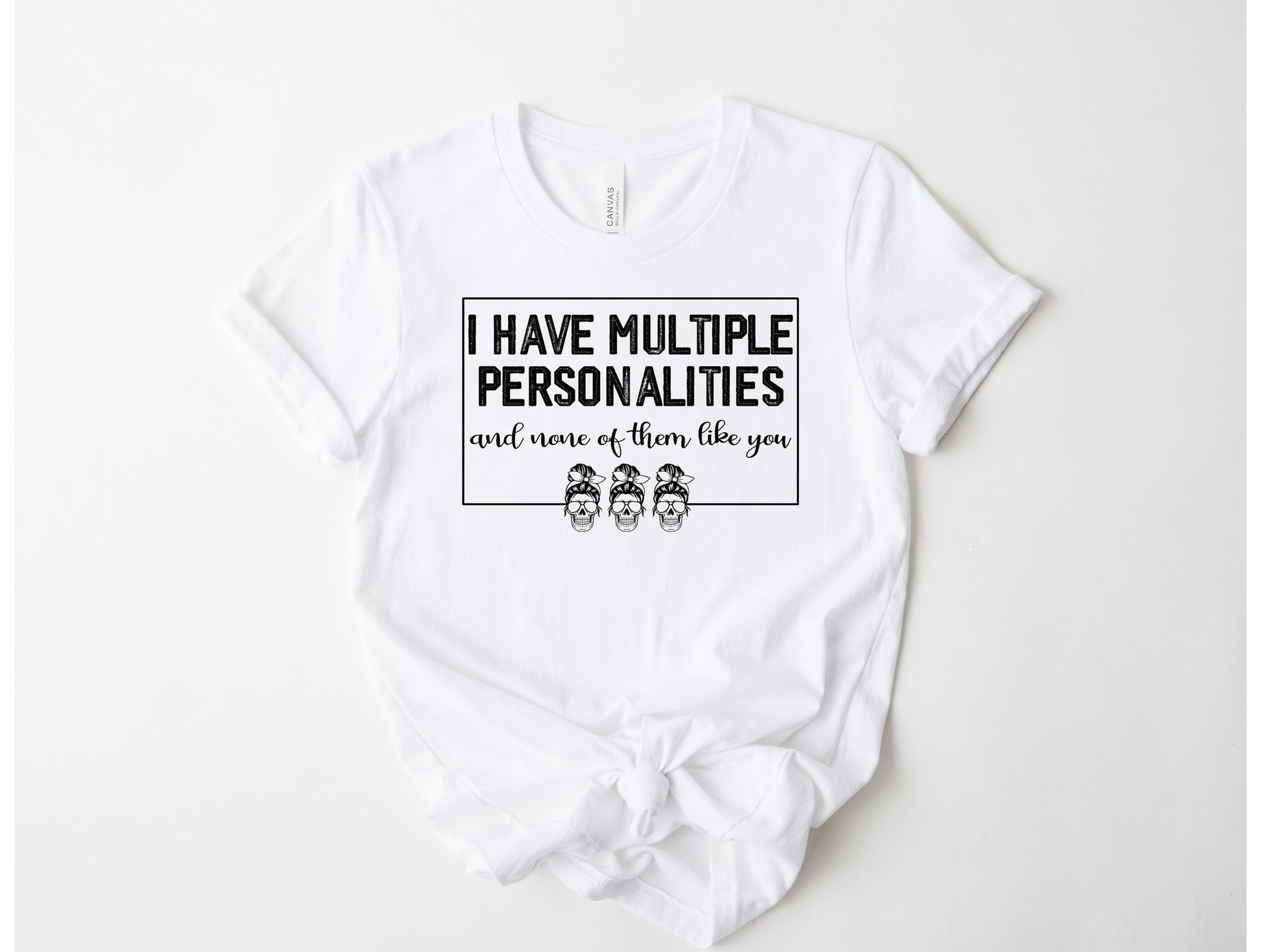 Wholesale Multiple Personalities Graphic Tee - Mauve Tee