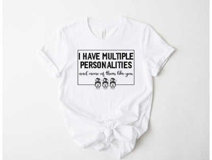Wholesale Multiple Personalities Graphic Tee - Mauve Tee