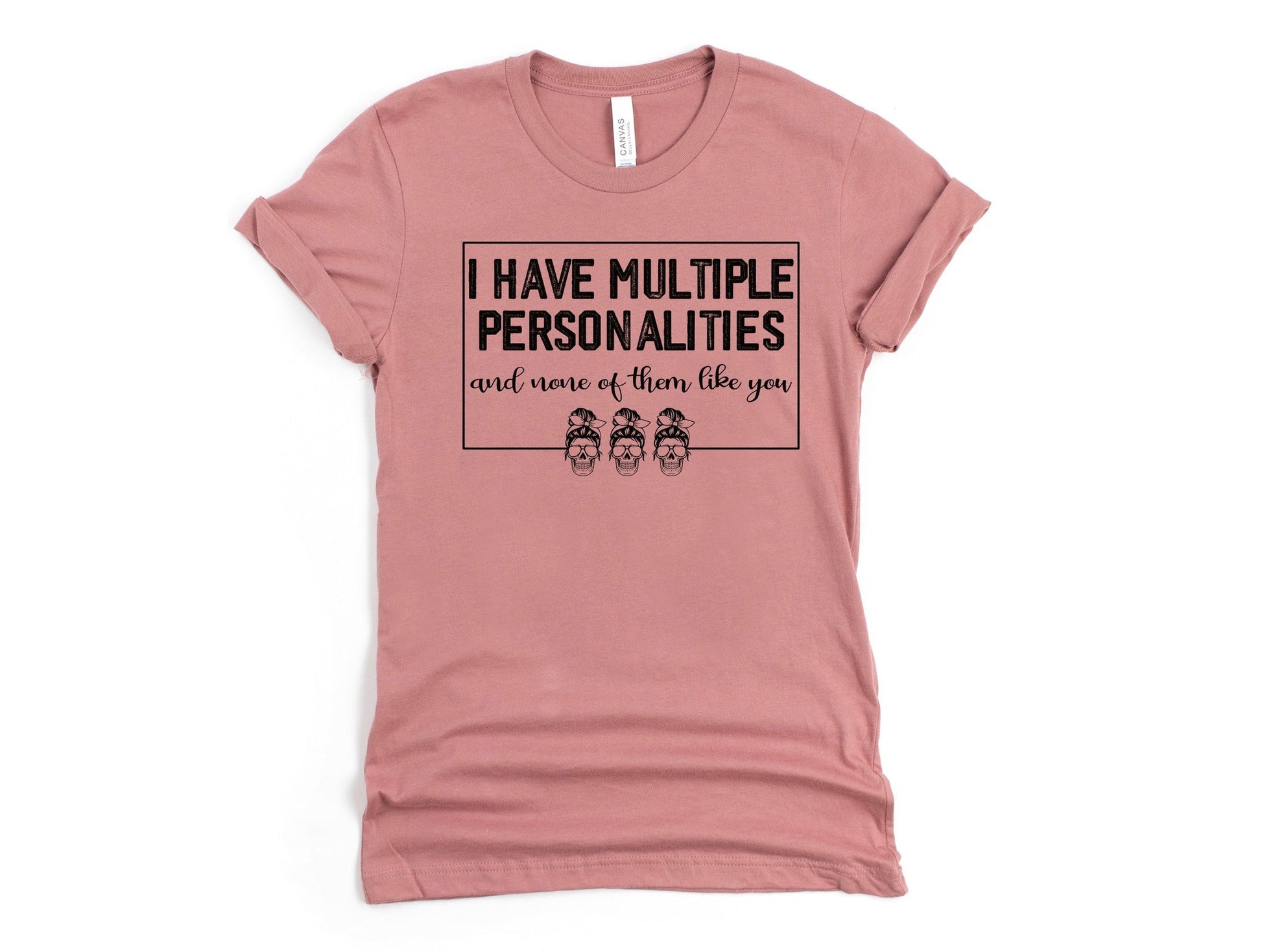 Wholesale Multiple Personalities Graphic Tee - Grey Tee