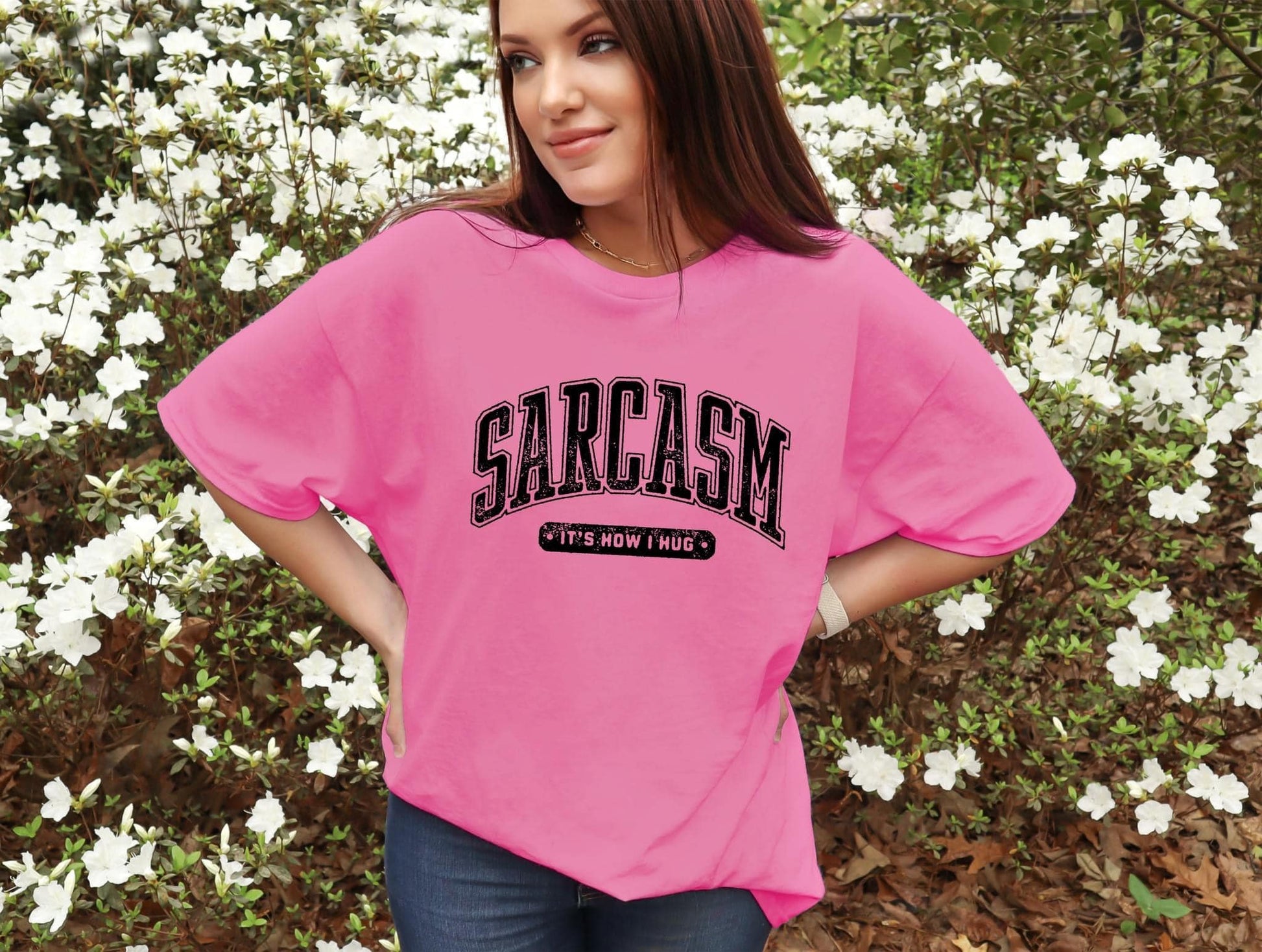 Wholesale It's how I hug Graphic Tee - GIldan Azalea