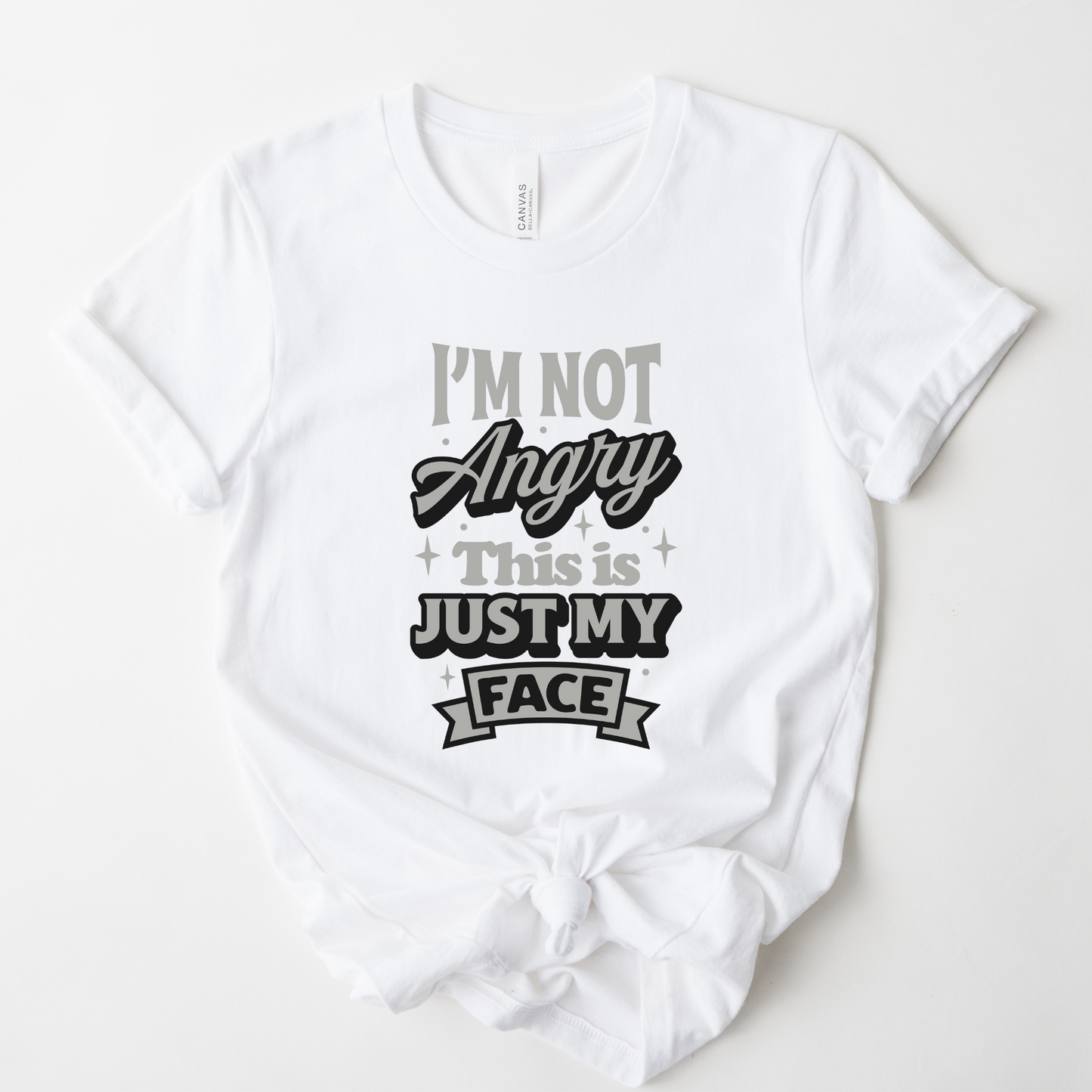 Wholesale This is just my face Graphic Tee - Heather Charcoal Sweatshirt