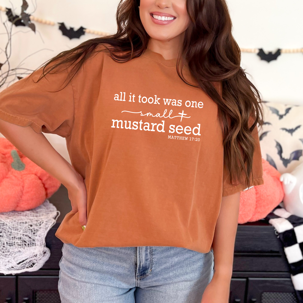 Wholesale Small Mustard Seed Graphic Tee - Yam