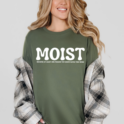 Wholesale Moist Graphic Tee - Military Green Tee