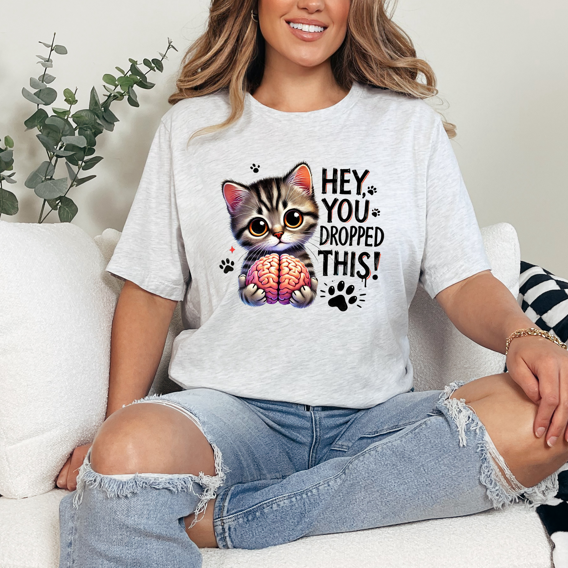 Wholesale Hey, You Dropped This Graphic Tee - Ash Tee