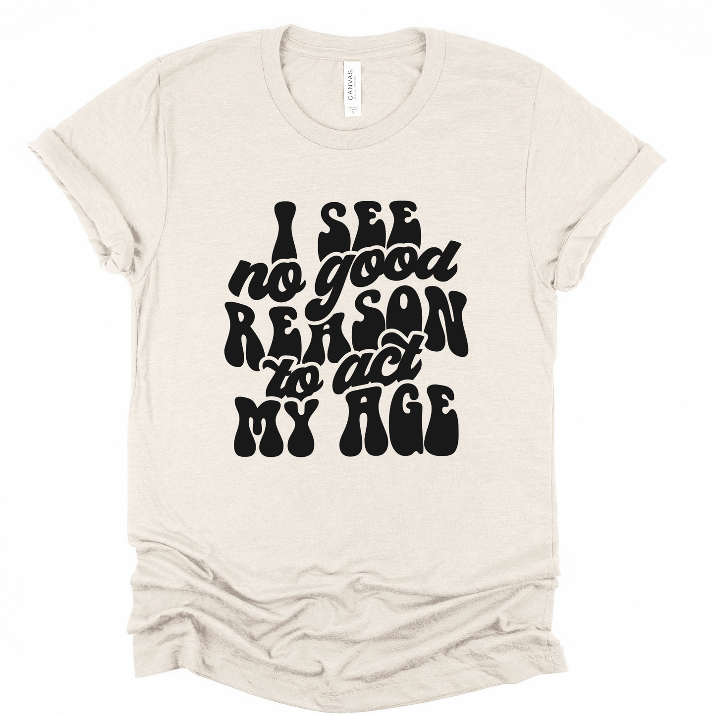 Wholesale No good reason Graphic Tee - Sand Sweatshirt