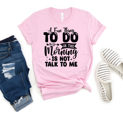 Wholesale Not Talk to Me Graphic Tee - Pink Tee