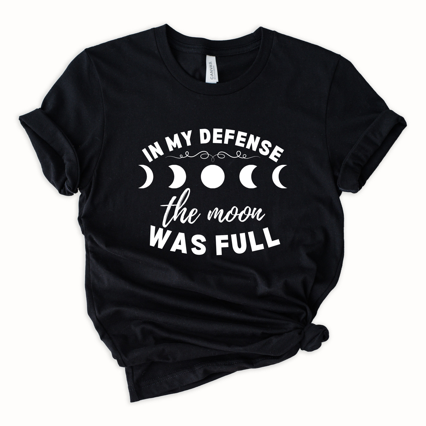 Wholesale Full Moon Graphic Tee - Black