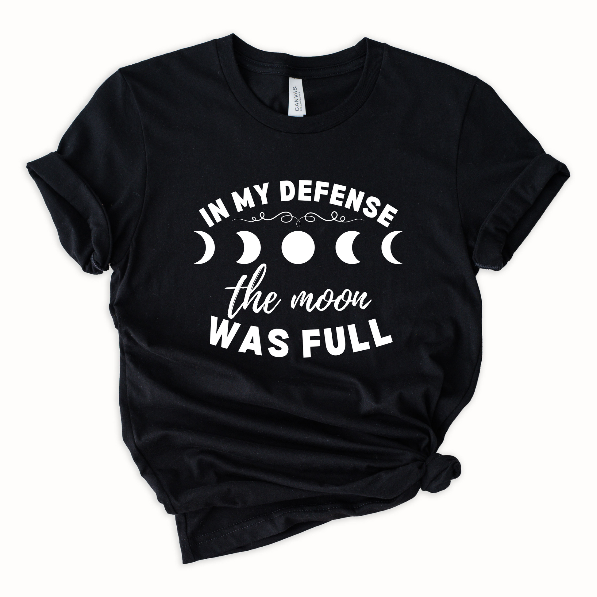 Wholesale Full Moon Graphic Tee - Black