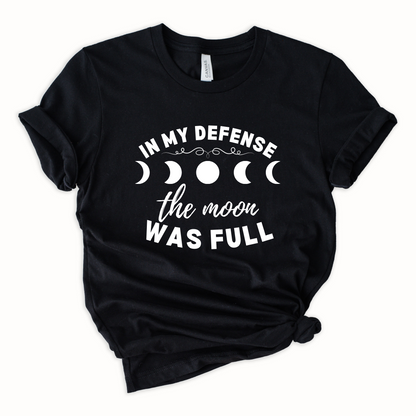 Wholesale Full Moon Graphic Tee - Black