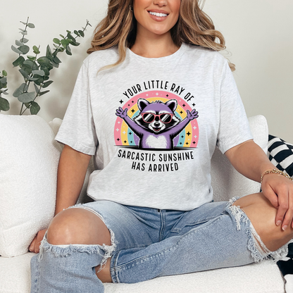 Wholesale Little Ray of Sarcastic Graphic Tee - Ash Tee